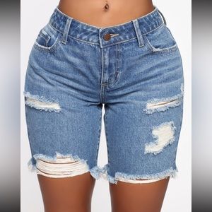 Fashion Nova-This Time Around Bermuda Wash